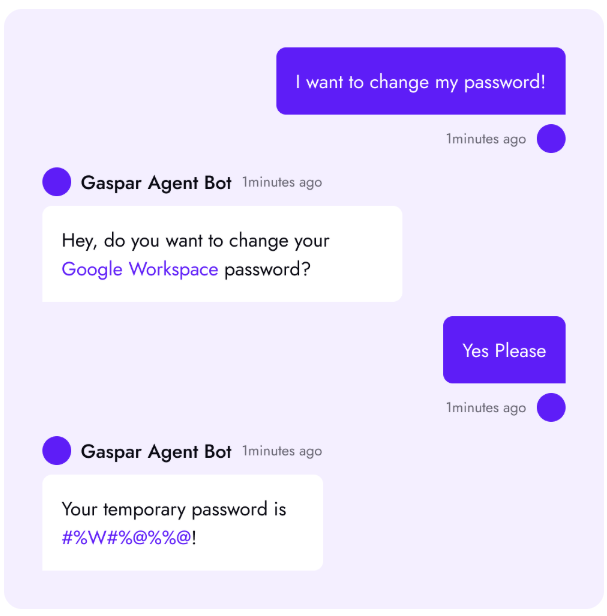 screenshot of Gaspar AI